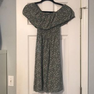 Light green dress with flowers